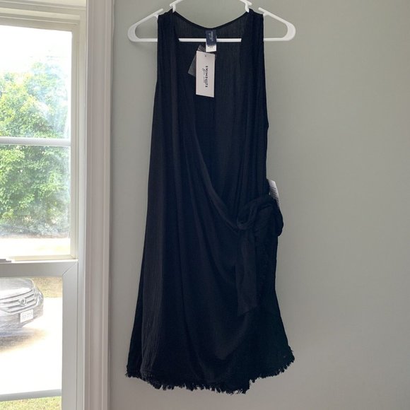 Swimsuits For All Other - Swimsuits For All Women's Black Wrap Swim Cover Up NWT Size 14/16